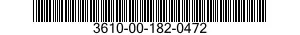 3610-00-182-0472  3610001820472 001820472