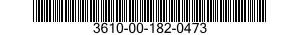 3610-00-182-0473  3610001820473 001820473