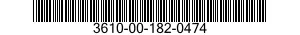 3610-00-182-0474  3610001820474 001820474