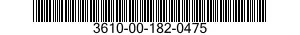 3610-00-182-0475  3610001820475 001820475