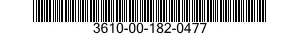 3610-00-182-0477  3610001820477 001820477