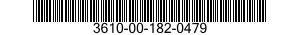 3610-00-182-0479  3610001820479 001820479