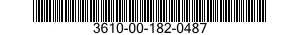 3610-00-182-0487  3610001820487 001820487