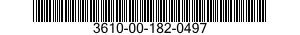 3610-00-182-0497  3610001820497 001820497