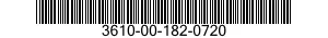 3610-00-182-0720  3610001820720 001820720