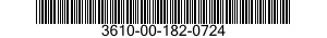 3610-00-182-0724  3610001820724 001820724