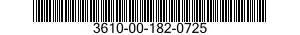 3610-00-182-0725  3610001820725 001820725