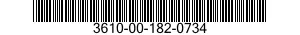 3610-00-182-0734  3610001820734 001820734