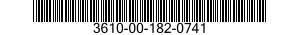 3610-00-182-0741  3610001820741 001820741
