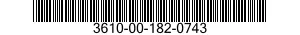 3610-00-182-0743  3610001820743 001820743