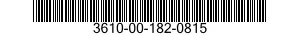 3610-00-182-0815  3610001820815 001820815