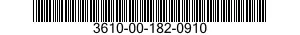 3610-00-182-0910  3610001820910 001820910