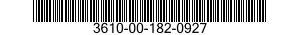 3610-00-182-0927  3610001820927 001820927