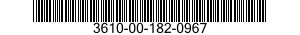 3610-00-182-0967  3610001820967 001820967