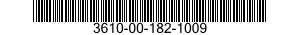 3610-00-182-1009  3610001821009 001821009