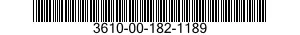 3610-00-182-1189  3610001821189 001821189