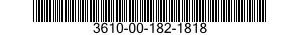 3610-00-182-1818  3610001821818 001821818