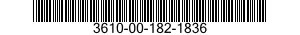 3610-00-182-1836  3610001821836 001821836
