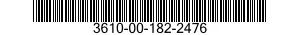 3610-00-182-2476  3610001822476 001822476