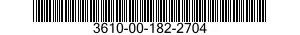 3610-00-182-2704  3610001822704 001822704