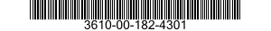 3610-00-182-4301  3610001824301 001824301