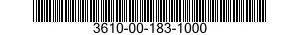 3610-00-183-1000  3610001831000 001831000