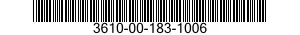 3610-00-183-1006  3610001831006 001831006