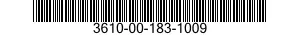 3610-00-183-1009  3610001831009 001831009
