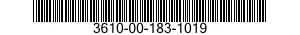 3610-00-183-1019  3610001831019 001831019