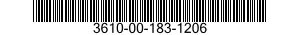 3610-00-183-1206  3610001831206 001831206