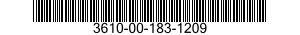 3610-00-183-1209  3610001831209 001831209