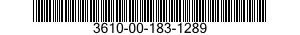 3610-00-183-1289  3610001831289 001831289