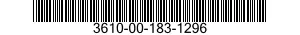 3610-00-183-1296  3610001831296 001831296