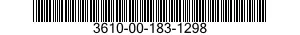 3610-00-183-1298  3610001831298 001831298