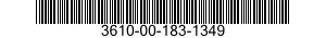 3610-00-183-1349  3610001831349 001831349