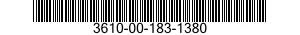 3610-00-183-1380  3610001831380 001831380