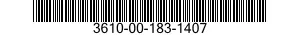 3610-00-183-1407  3610001831407 001831407