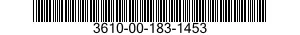 3610-00-183-1453  3610001831453 001831453