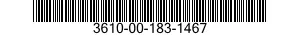 3610-00-183-1467  3610001831467 001831467