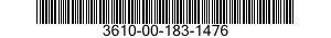 3610-00-183-1476  3610001831476 001831476