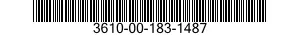 3610-00-183-1487  3610001831487 001831487