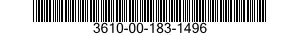 3610-00-183-1496  3610001831496 001831496