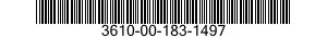 3610-00-183-1497  3610001831497 001831497