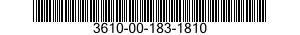 3610-00-183-1810  3610001831810 001831810