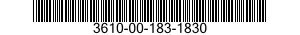 3610-00-183-1830  3610001831830 001831830