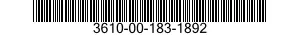 3610-00-183-1892  3610001831892 001831892