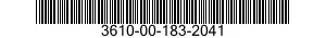 3610-00-183-2041  3610001832041 001832041