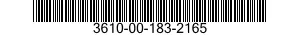 3610-00-183-2165  3610001832165 001832165
