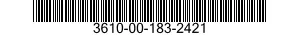 3610-00-183-2421  3610001832421 001832421