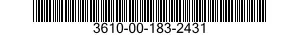 3610-00-183-2431  3610001832431 001832431